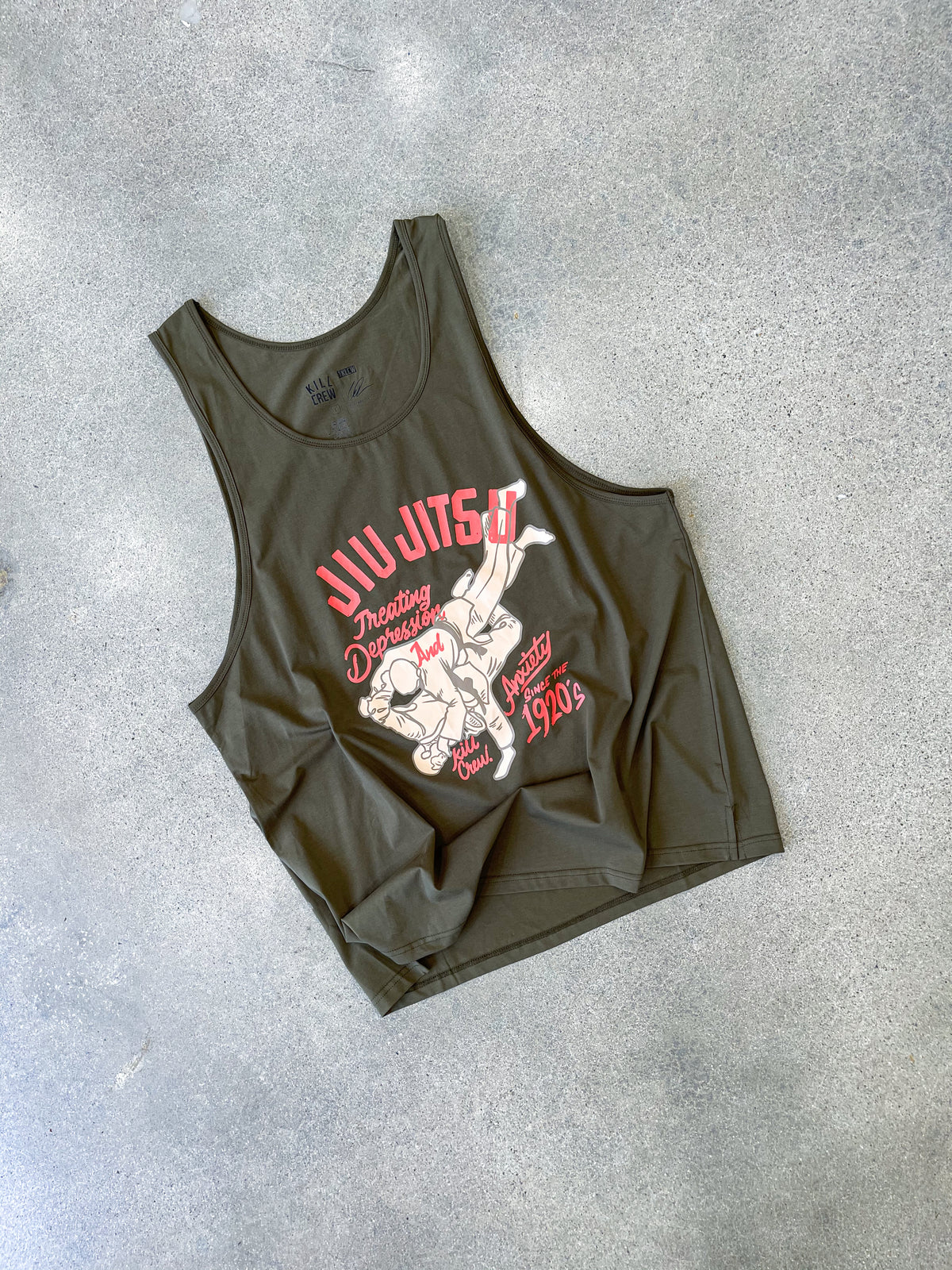 JIU JITSU DEPRESSION TANK TOP - BLACK - Kill Crew