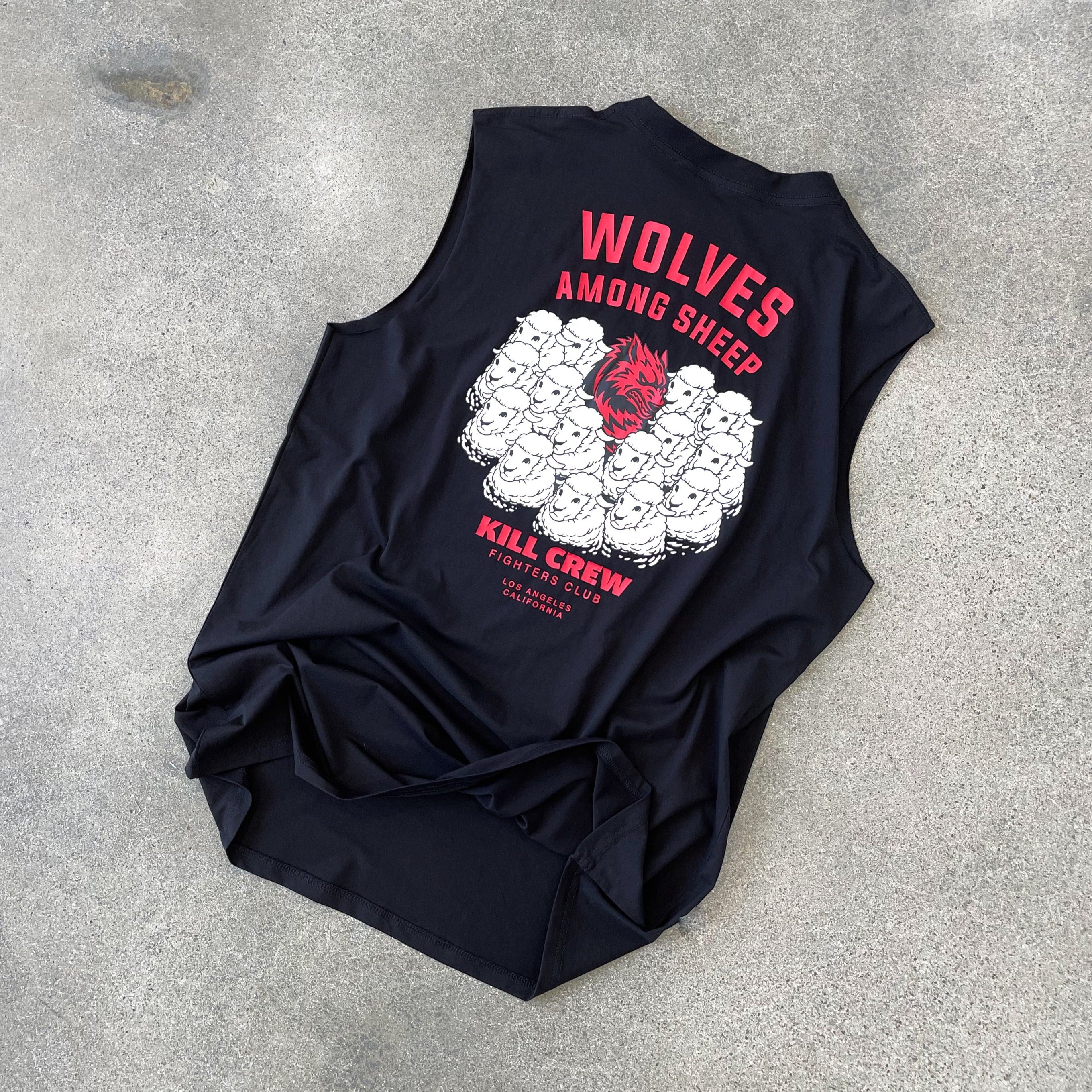WOLVES AMONG SHEEP CUTOFF - BLACK – Kill Crew
