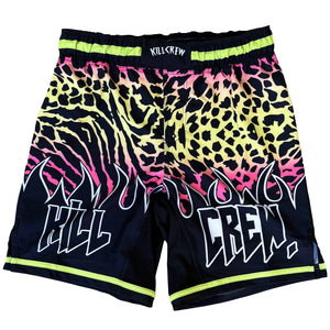 BSEM FIGHT SHORTS (RELAXED CUT) - YELLOW / PINK