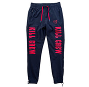 NYLON TECH PANTS v2 - BLACK / RED