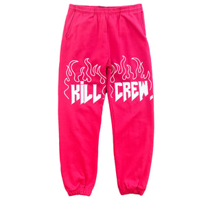 HEAVYWEIGHT LUX SWEATPANTS FLAME - RED / WHITE