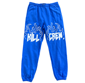 HEAVYWEIGHT LUX SWEATPANTS FLAME - BLUE / WHITE