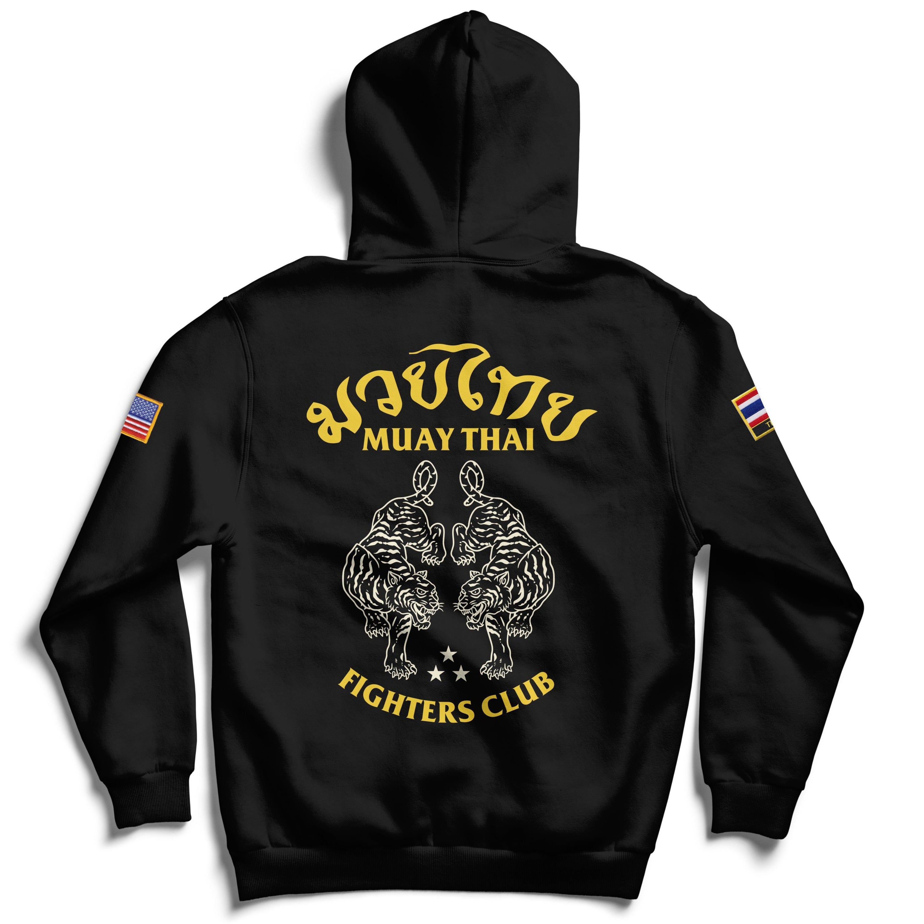 MUAY THAI TWIN TIGER HOODIE - BLACK v2 – Kill Crew