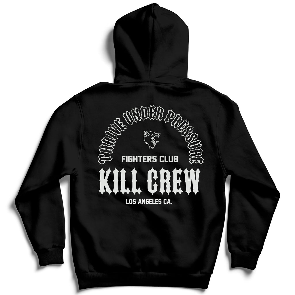 OVERSIZED LUX THRIVE UNDER PRESSURE HOODIE BLACK Kill Crew