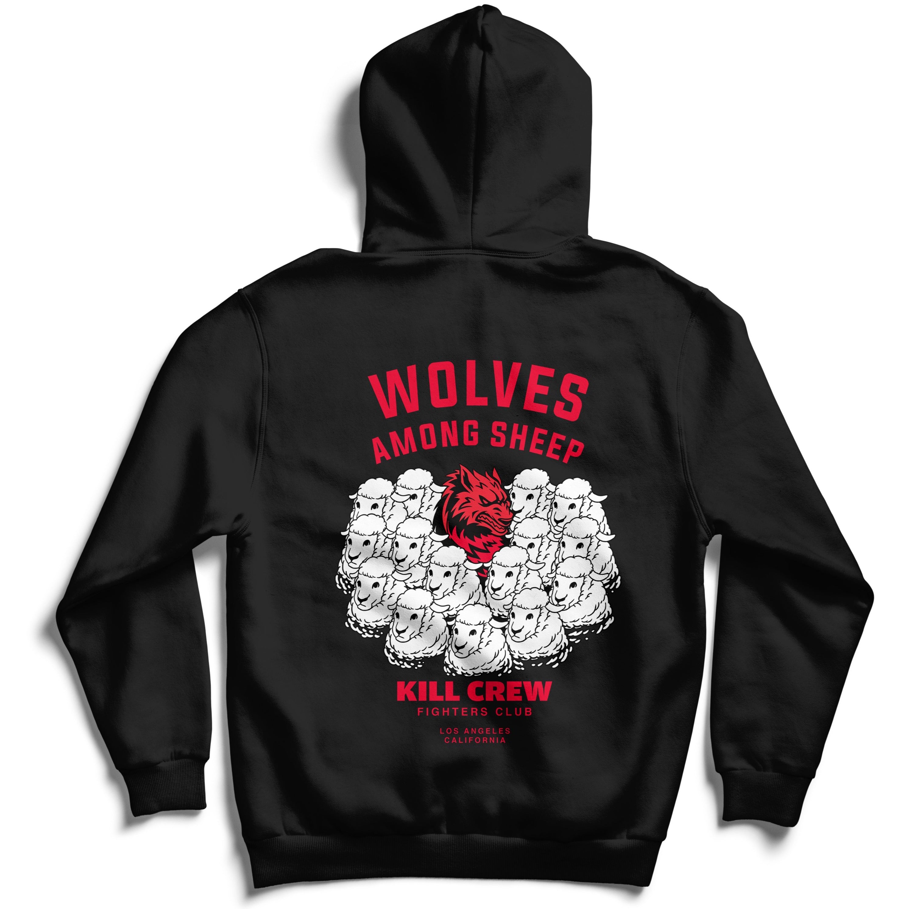 WOLVES AMONG SHEEP HOODIE v2 - BLACK – Kill Crew