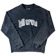 HEAVYWEIGHT LUX "LONE WOLF" CREW NECK - BLACK / WHITE