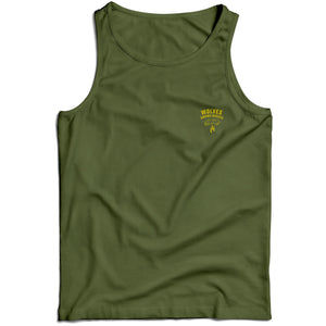WOLVES AMONG SHEEP TANK TOP - OLIVE