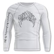 LONE WOLF RASH GUARD - WHITE