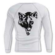 LONE WOLF RASH GUARD - WHITE