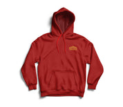 MUAY THAI TWIN TIGER PULLOVER HOODIE - RED