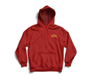 MUAY THAI TWIN TIGER PULLOVER HOODIE - RED