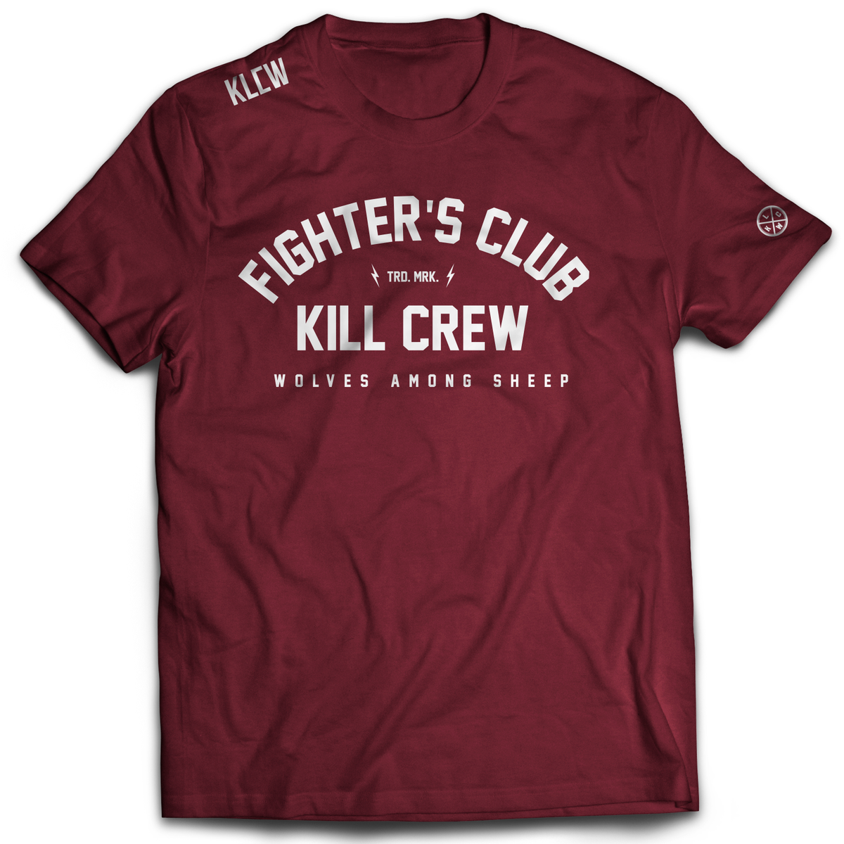 FIGHTER'S CLUB T-SHIRT - MAROON - Kill Crew